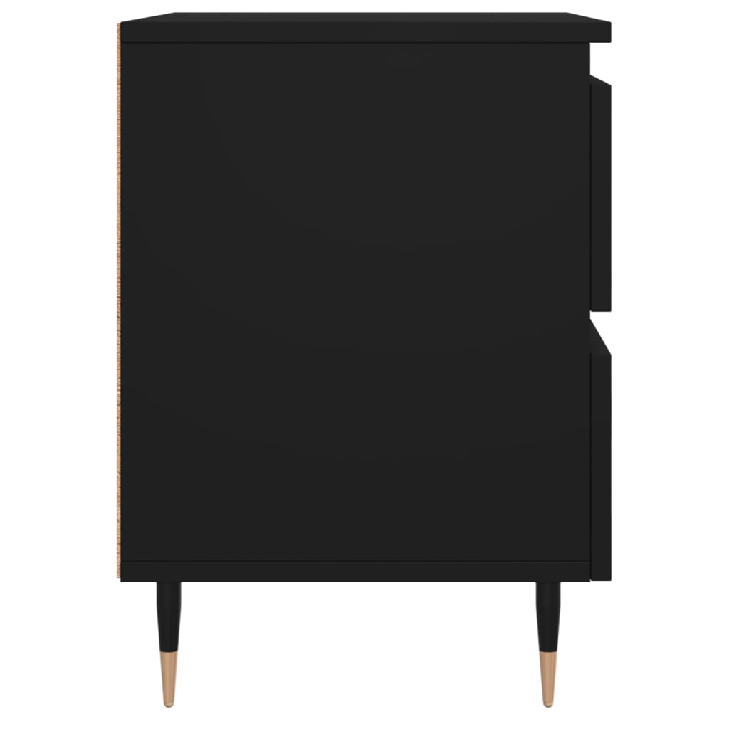 Nachttisch Schwarz 40x35x50 cm Holzwerkstoff